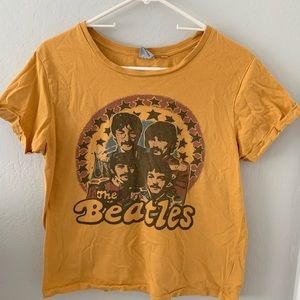 Junk Food Beatles Cuffed Short Sleeve, Large - well loved from Beatles fan!